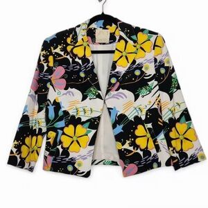 Alberto Makali  Cache vintage floral jacket 3/4 sleeves sz 8